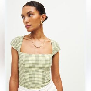 Reformation Cora 100% Linen Top